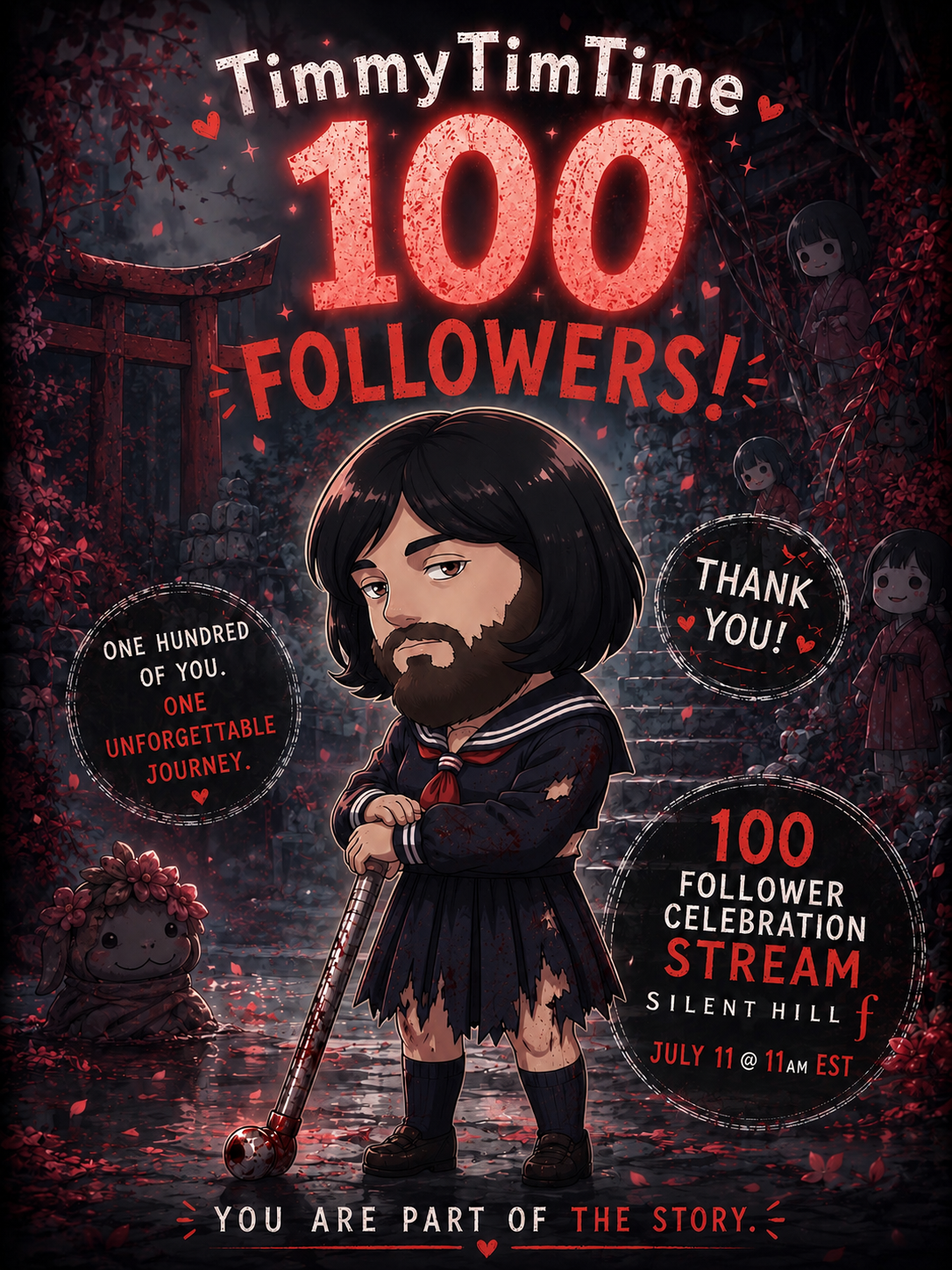 100 Follower Celebration Marathon