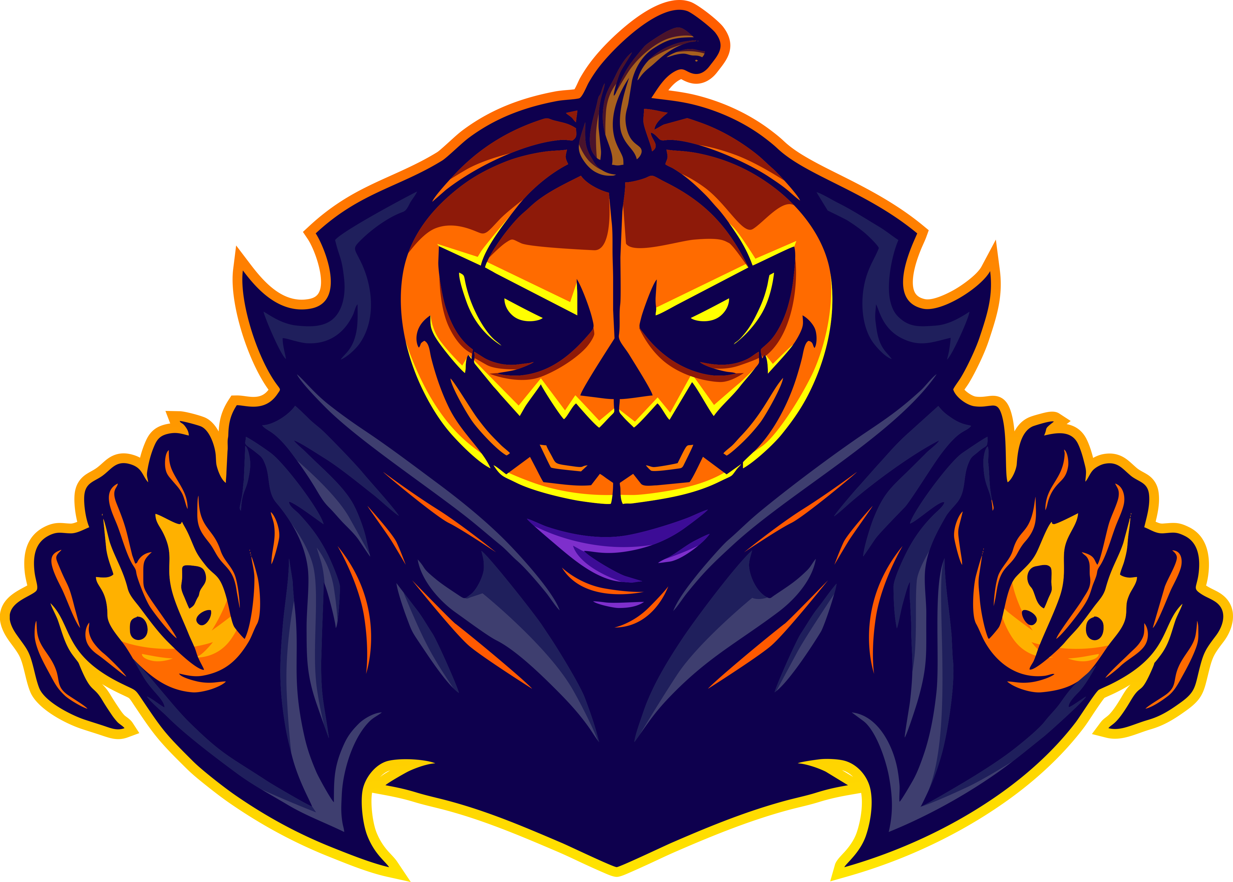 TimmyTimTime mascot — the Pumpkin Reaper