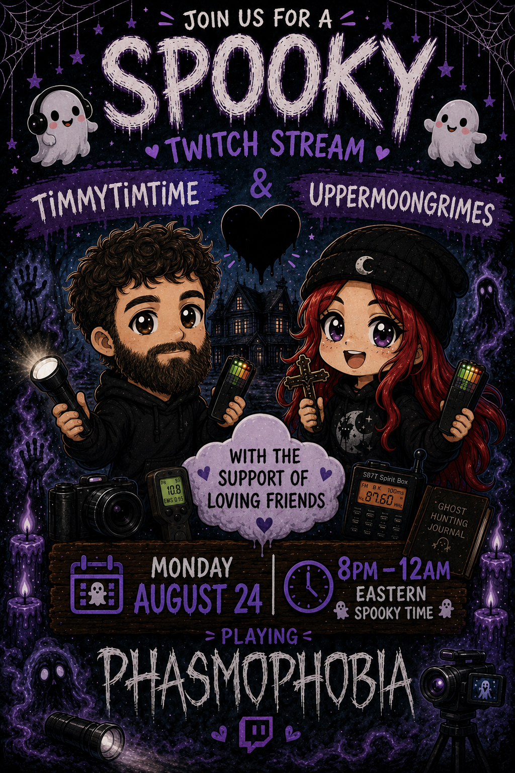Phasmophobia ghost-hunting stream